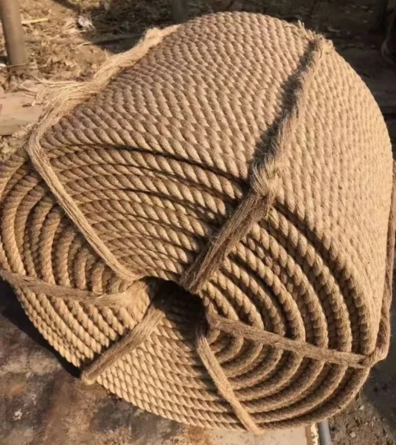 35-60mm Thick Natural Hemp Rope for Garden Construction Decoration Large Venue Partition Wall Ceiling Design Staircase Handrail
35-60mm Thick Natural Hemp Rope for Garden Construction Decoration Large Venue Partition Wall Ceiling Design Staircase Handrail