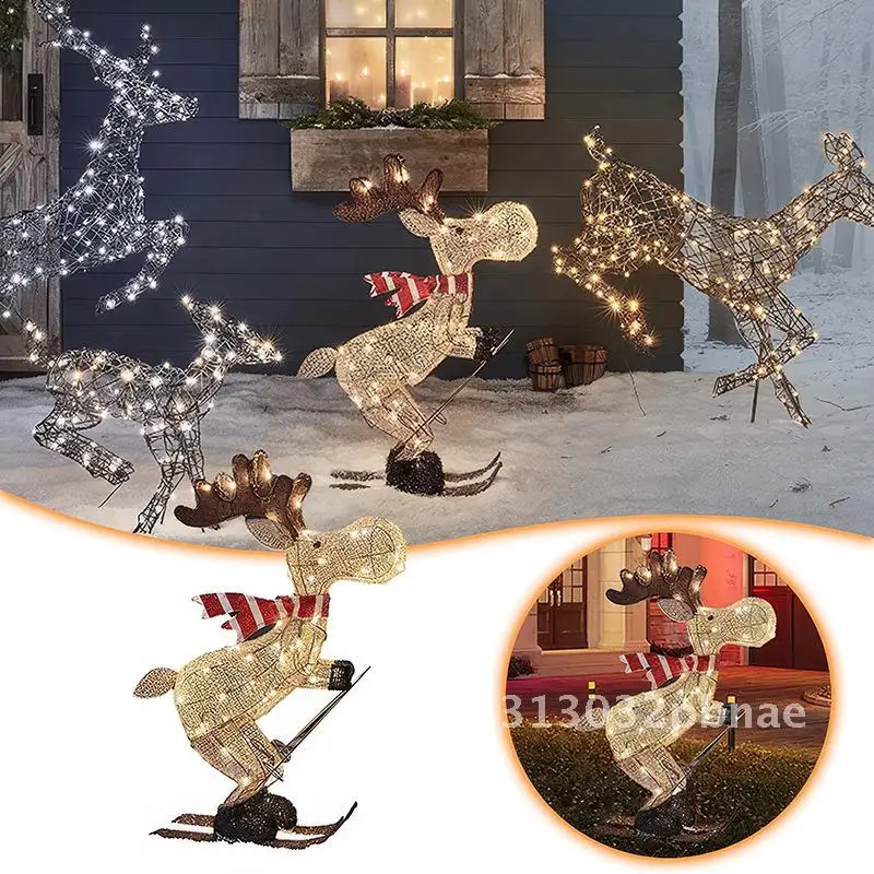 New Christmas luminous deer acrylic flat sled deer strip light
New Christmas luminous deer acrylic flat sled deer strip light
