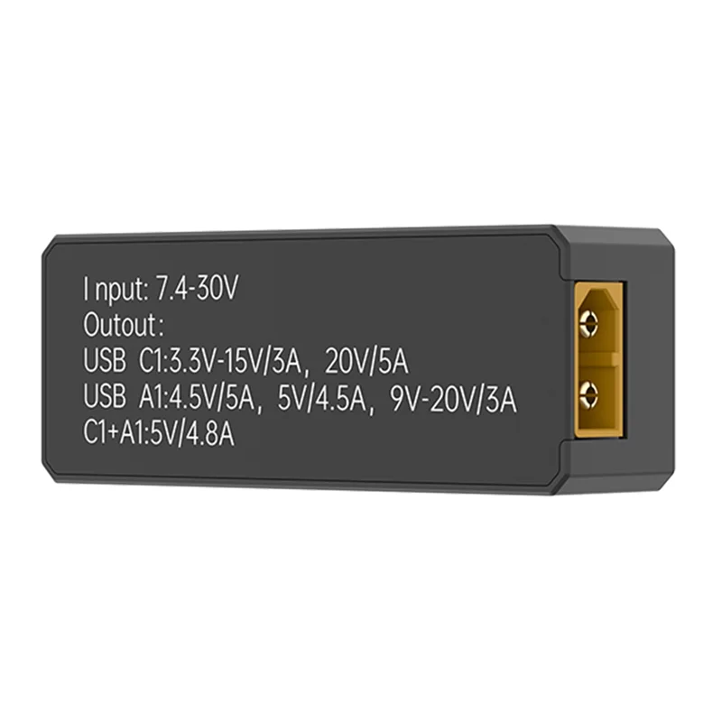 L72A-Iflight PD100W Adapter Withtft Color Screen Multi-Protocol Fast Charging Support Type-C/USB Portable Converter Adapter
L72A-Iflight PD100W Adapter Withtft Color Screen Multi-Protocol Fast Charging Support Type-C/USB Portable Converter Adapter