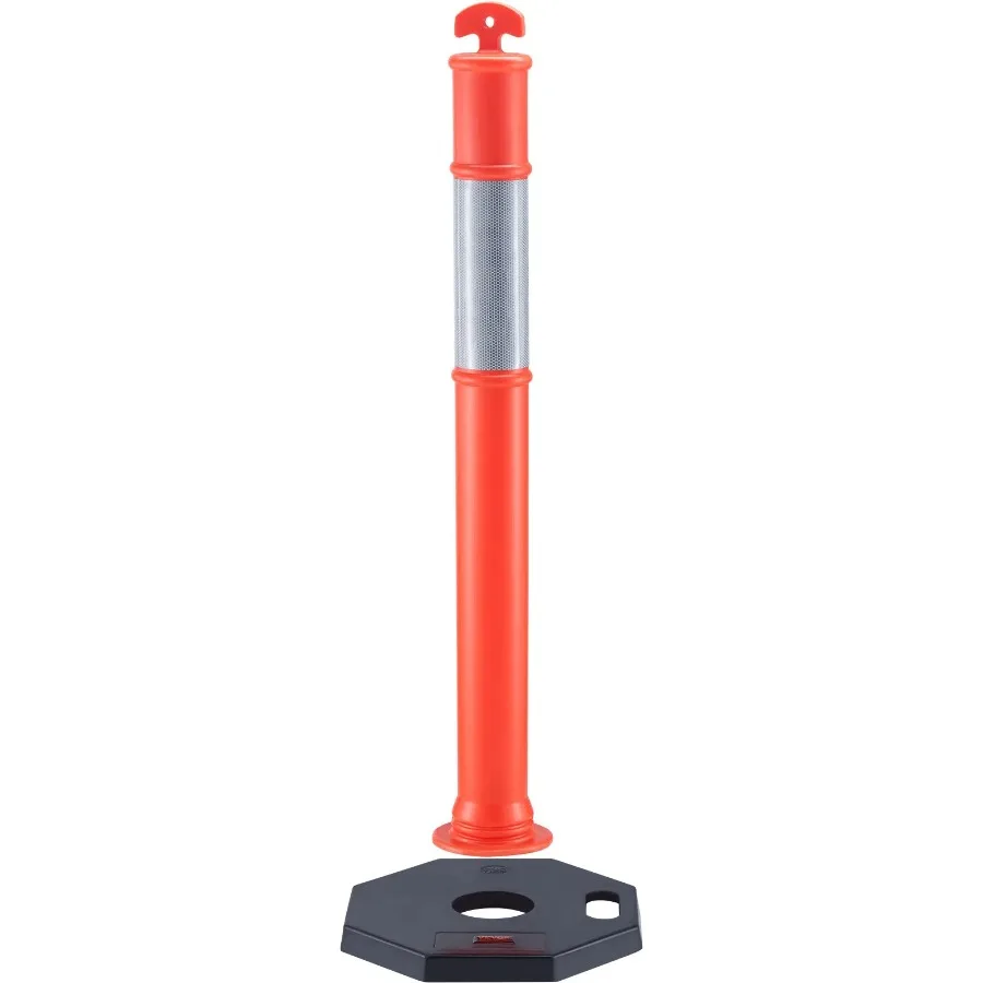 Traffic Delineator Post Cones 2 Pack Traffic Safety Delineator Barrier with 16.93 x 16.93 in Rubber Base for Traffic Control W
Traffic Delineator Post Cones 2 Pack Traffic Safety Delineator Barrier with 16.93 x 16.93 in Rubber Base for Traffic Control W