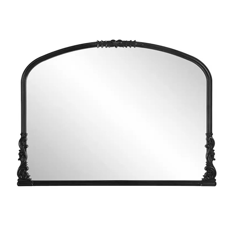 Black dressing table, makeup mirror, bathroom wall-mounted bathroom mirror, American living room decorative mirror
Black dressing table, makeup mirror, bathroom wall-mounted bathroom mirror, American living room decorative mirror