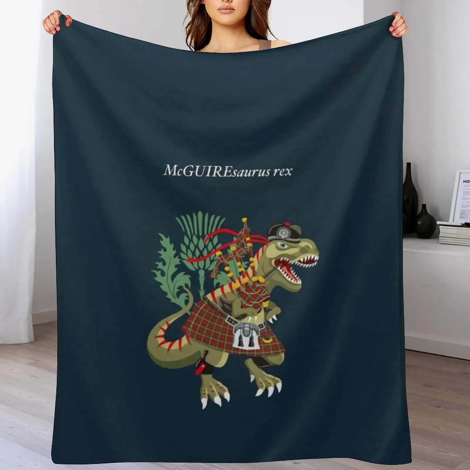Clanosaurus Rex: McGUIREsaurus rex McGuire MacGuire Family Tartan Throw Blanket Men's Soft Warm Throw Blanket for Couch
Clanosaurus Rex: McGUIREsaurus rex McGuire MacGuire Family Tartan Throw Blanket Men's Soft Warm Throw Blanket for Couch