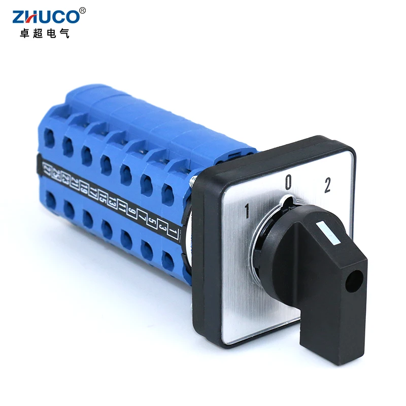 ZHUCO SZW26/LW26-20 7 Phases ON OFF ON 20A 660V 28 Screws 1-0-2 Knob Changeover Cam Rotary Switch Panel Mounted 64X64 48X48mm
ZHUCO SZW26/LW26-20 7 Phases ON OFF ON 20A 660V 28 Screws 1-0-2 Knob Changeover Cam Rotary Switch Panel Mounted 64X64 48X48mm