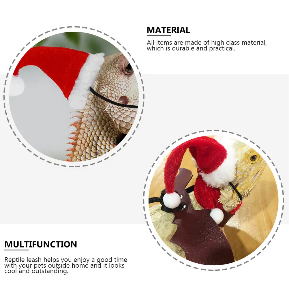 Lizard Leash Reptile Pet Supplies Hat Dress Decor Walking Xmas Theme Towing Rope Accessories Dog Hats Christmas Quality
Lizard Leash Reptile Pet Supplies Hat Dress Decor Walking Xmas Theme Towing Rope Accessories Dog Hats Christmas Quality