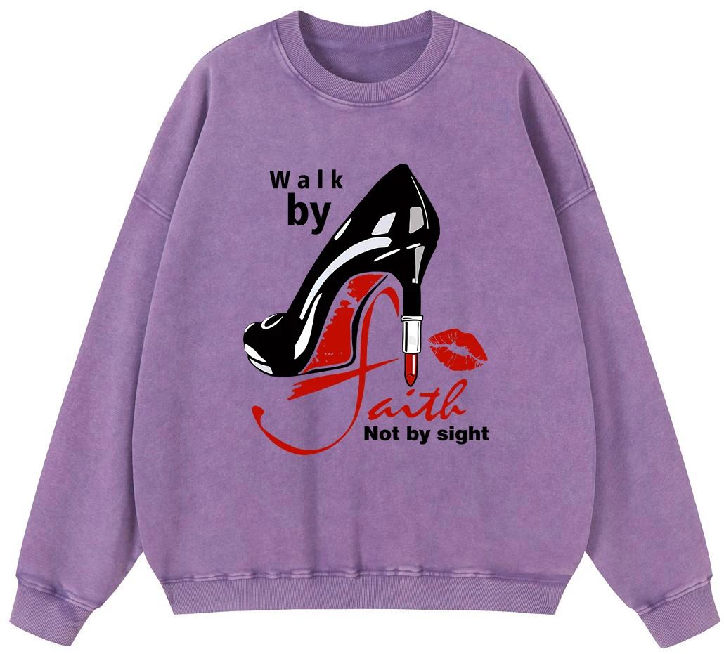 Walk By With Not By Sight Women Vintage Washed Cotton Sweatshirt Fashion Fleece Pullover Autumn Crewneck Casual Oversized
Walk By With Not By Sight Women Vintage Washed Cotton Sweatshirt Fashion Fleece Pullover Autumn Crewneck Casual Oversized