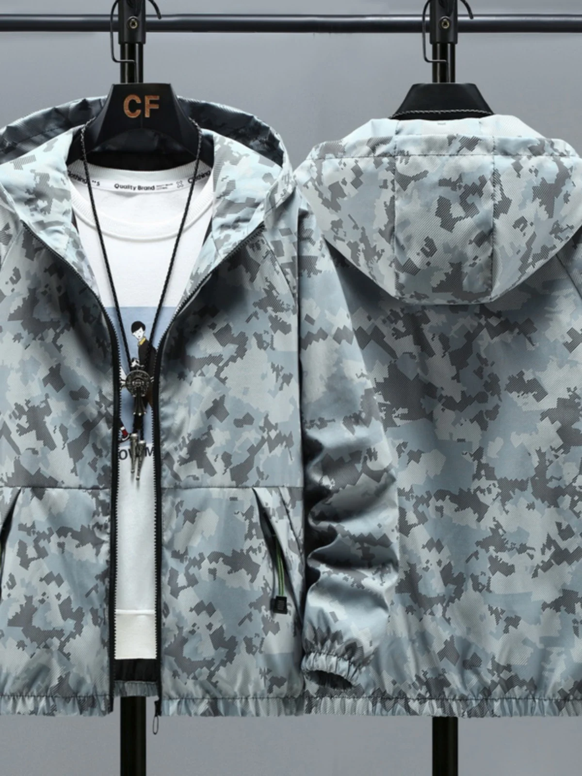 Весенне-осеннее камуфляжное мужское модное трендовое пальто с капюшоном, свободное пальто большого размера Haome, новая молодежная куртка для мальчиков
Весенне-осеннее камуфляжное мужское модное трендовое пальто с капюшоном, свободное пальто большого размера Haome, новая молодежная куртка для мальчиков