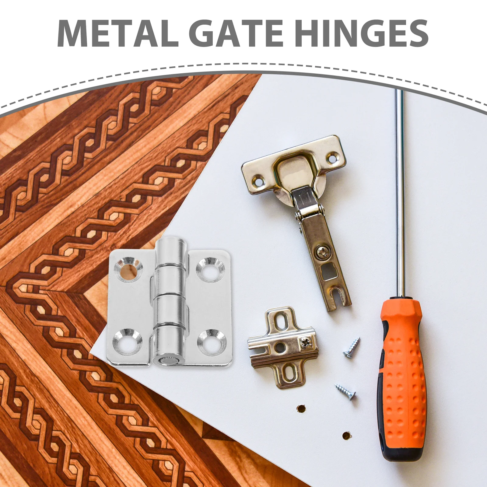 2Pcs Metal Hinges Durable Adjustable Silent Opening Replacement for Cabinet Garage Bathroom Door Hook and Band Gate Hinges
2Pcs Metal Hinges Durable Adjustable Silent Opening Replacement for Cabinet Garage Bathroom Door Hook and Band Gate Hinges