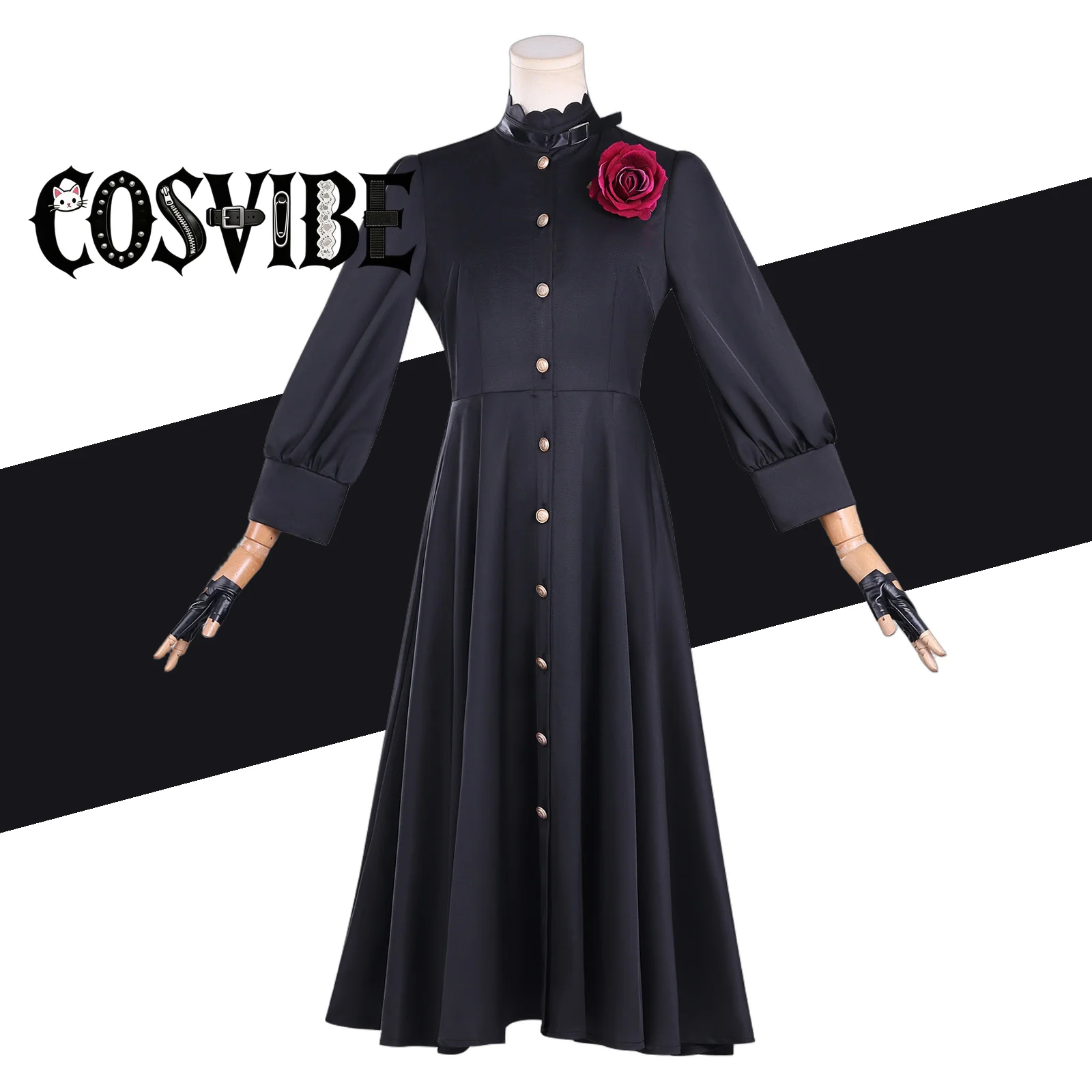 Anime May I Ask for One Final Thing Scarlet El Vandimion Cosplay Costume Wig Black daily clothing Dress earrings Halloween suit
Anime May I Ask for One Final Thing Scarlet El Vandimion Cosplay Costume Wig Black daily clothing Dress earrings Halloween suit