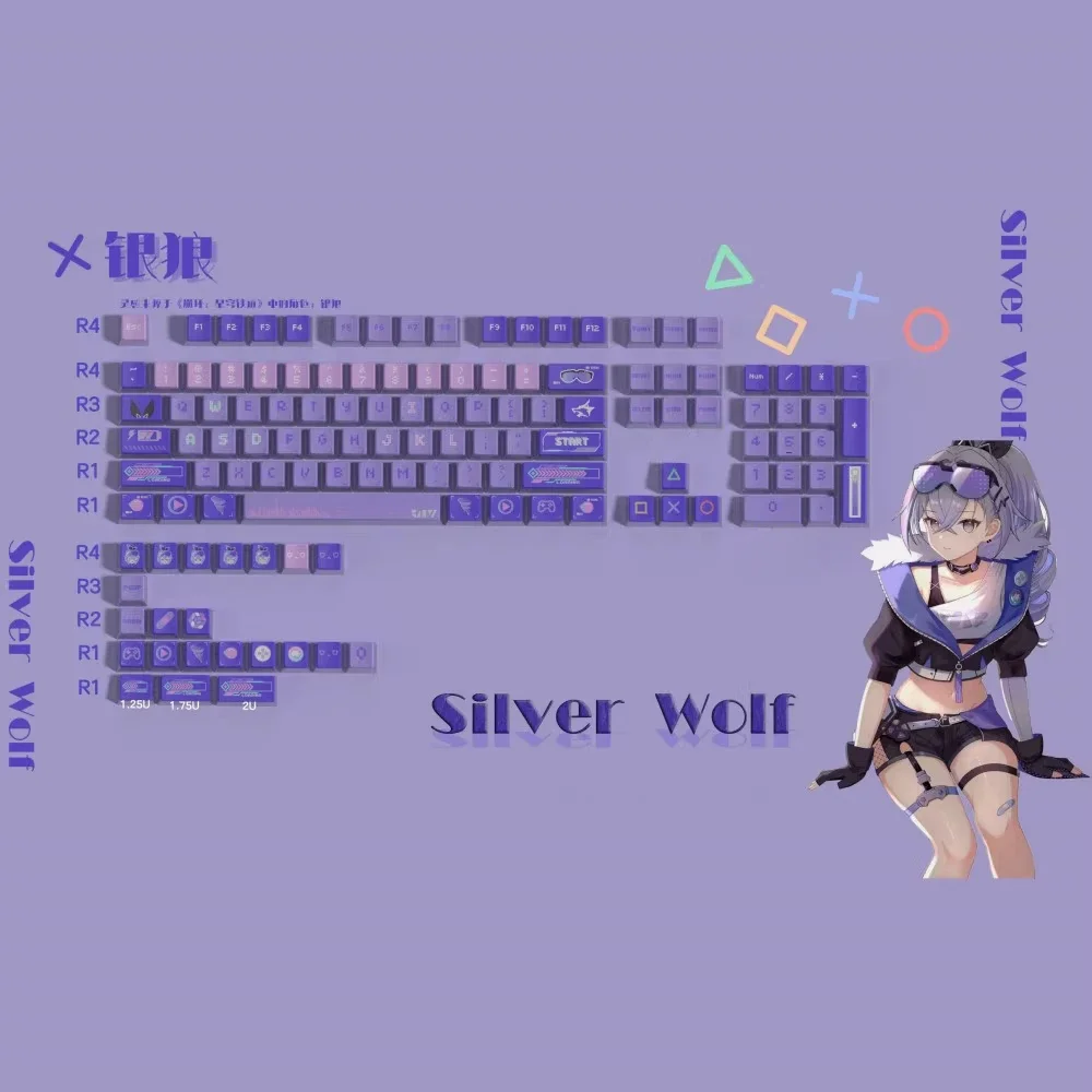 Honkai: Star Rail Game Same Character Silver Wolf Customized Keycap Thermal Sublimation Personalized Mechanical Keyboard
Honkai: Star Rail Game Same Character Silver Wolf Customized Keycap Thermal Sublimation Personalized Mechanical Keyboard