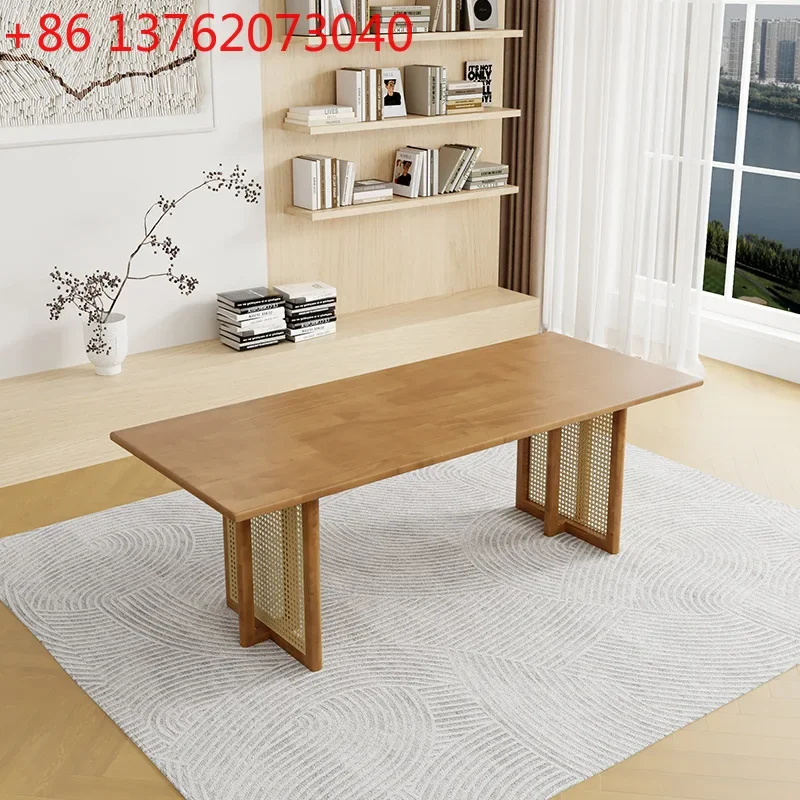Nordic solid wood rattan dining table small apartment home dining room table wabi sandy wind
Nordic solid wood rattan dining table small apartment home dining room table wabi sandy wind