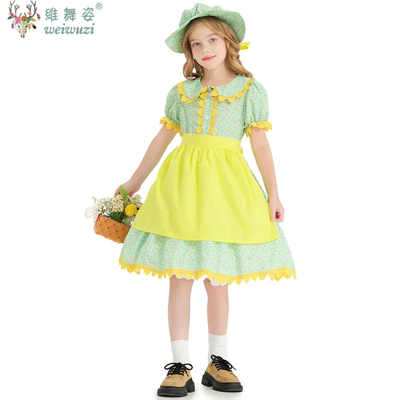 Halloween Children's Day Maid Dress Vintage Victorian Poor Colonial Farm Village Girl Cosplay Costume Colonial Orphan Outfits 
Halloween Children's Day Maid Dress Vintage Victorian Poor Colonial Farm Village Girl Cosplay Costume Colonial Orphan Outfits