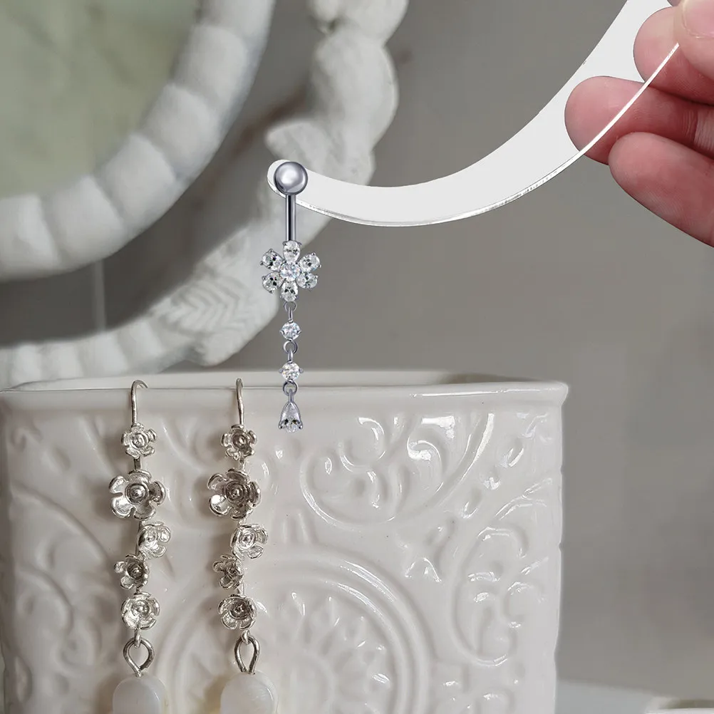 6Pcs Curved Acrylic Earring Display Strip Strong Wear Resistant for Boutiques Home Try-on Tool Display Stand Rack
6Pcs Curved Acrylic Earring Display Strip Strong Wear Resistant for Boutiques Home Try-on Tool Display Stand Rack