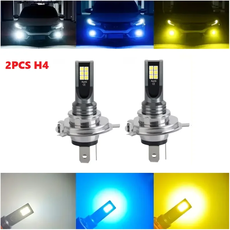 2pcs H4/9003 6000K White 3000K 12000K LED Headlight Bulb Conversion Kit High Low Beam Fog Lamp
2pcs H4/9003 6000K White 3000K 12000K LED Headlight Bulb Conversion Kit High Low Beam Fog Lamp