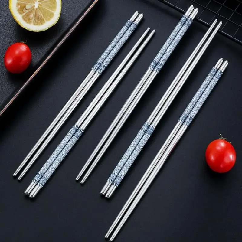 5/10/15/20Pairs Stainless Steel Porcelain Print Chopsticks Non-slip Chinese Chopstick For Cooking Eating Easy To Clean
5/10/15/20Pairs Stainless Steel Porcelain Print Chopsticks Non-slip Chinese Chopstick For Cooking Eating Easy To Clean