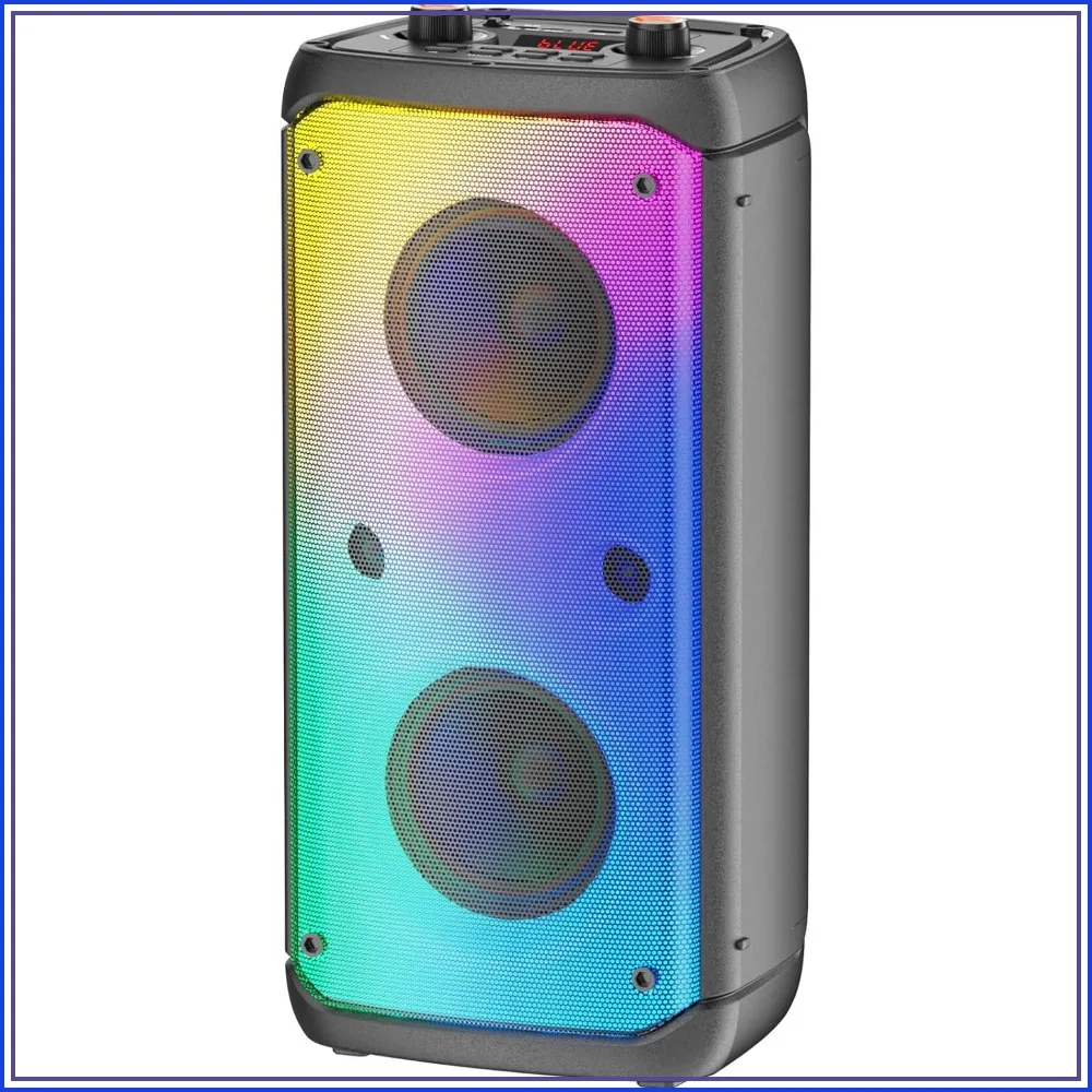80W Peak Bluetooth Speaker, TWS Portable Party Speakers with Subwoofer, Deep Bass, LED Lights, Loud Stereo for Home, Camping, Travel
80W Peak Bluetooth Speaker, TWS Portable Party Speakers with Subwoofer, Deep Bass, LED Lights, Loud Stereo for Home, Camping, Travel