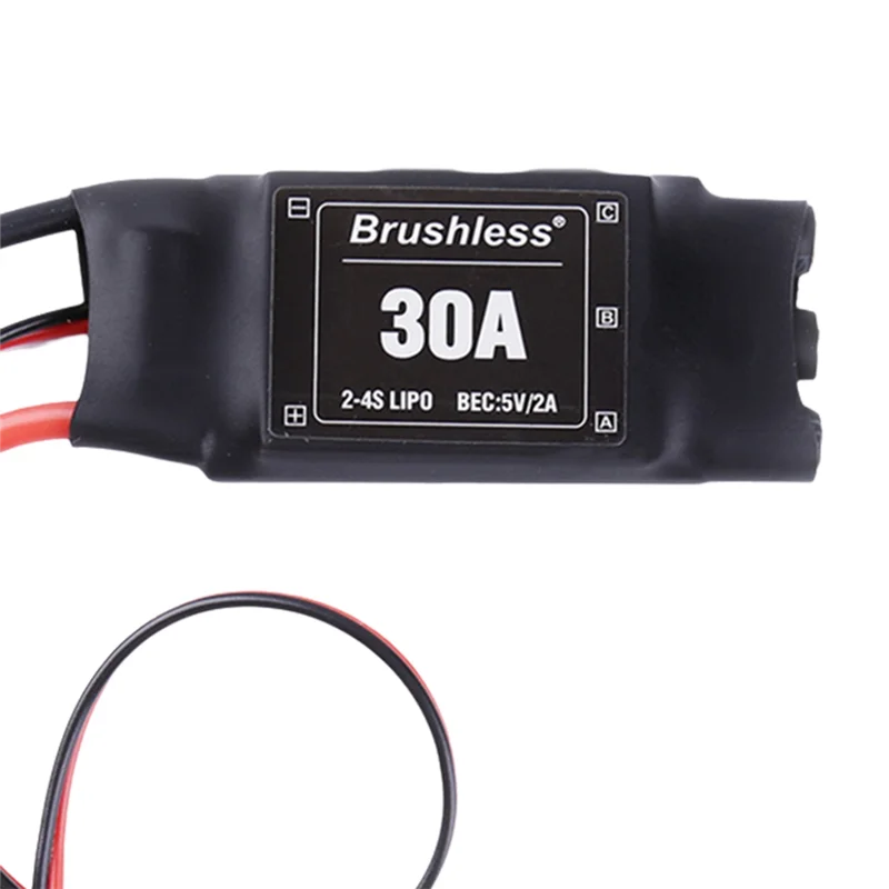 A63T-XXD Бесщеточный 30A ESC 2-4S Электрический регулятор скорости с 5 В 2A BEC для радиоуправляемого мультикоптера-вертолета
A63T-XXD Бесщеточный 30A ESC 2-4S Электрический регулятор скорости с 5 В 2A BEC для радиоуправляемого мультикоптера-вертолета