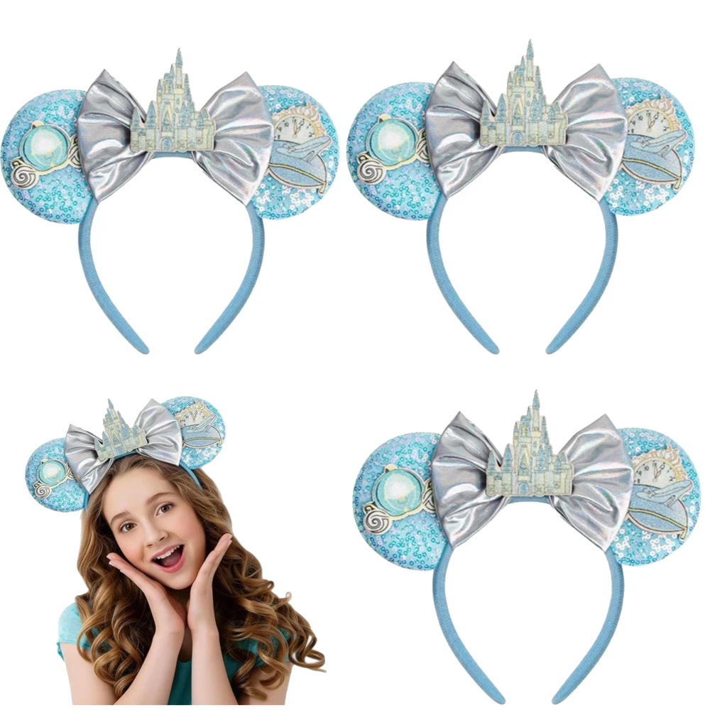 Sequin Mouse Ears Headband for Women Blue Headband with Castle Bows for Cosplay Costume Party Decorations Hair Accessories
Sequin Mouse Ears Headband for Women Blue Headband with Castle Bows for Cosplay Costume Party Decorations Hair Accessories