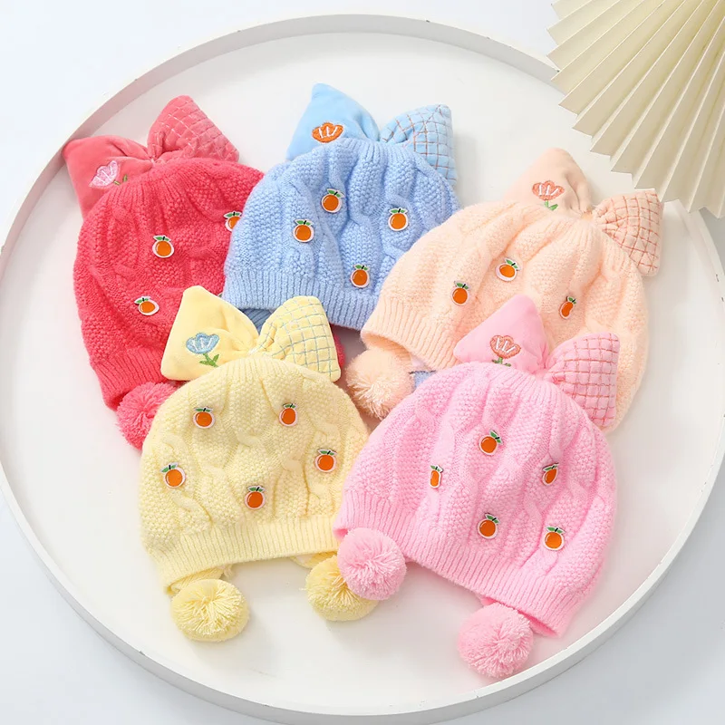 Baby Hat Autumn and Winter New Warm Windproof Pullover Head Hat Girl Baby Ear Cap Princess Style Knitted Woolen Hat
Baby Hat Autumn and Winter New Warm Windproof Pullover Head Hat Girl Baby Ear Cap Princess Style Knitted Woolen Hat