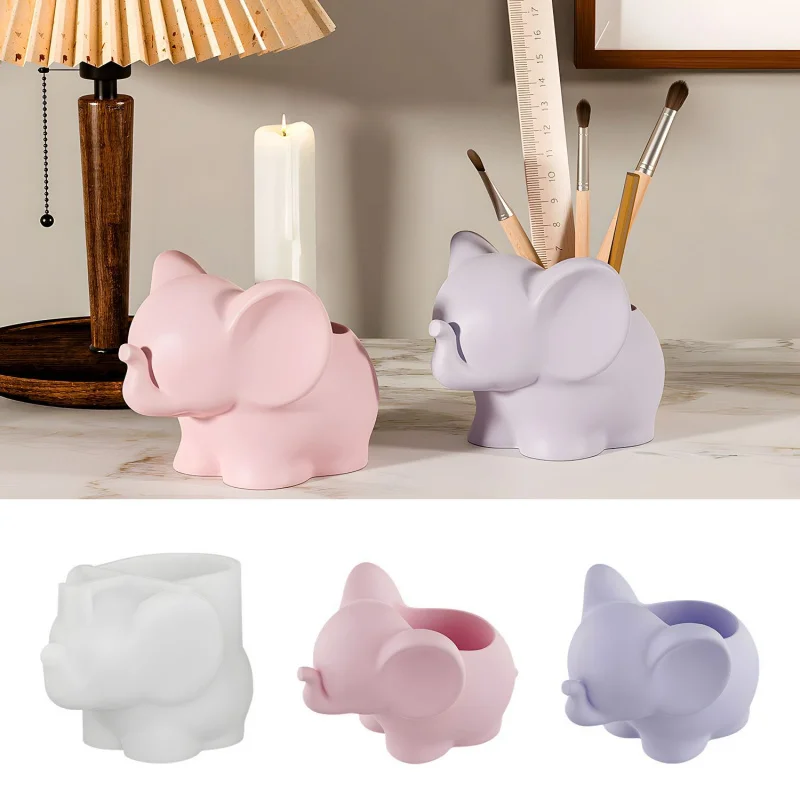 Diy Elephant Storage Cup Epoxy Mold Cute Pen Holder Vase Ornament Plaster Silicone Mold
Diy Elephant Storage Cup Epoxy Mold Cute Pen Holder Vase Ornament Plaster Silicone Mold