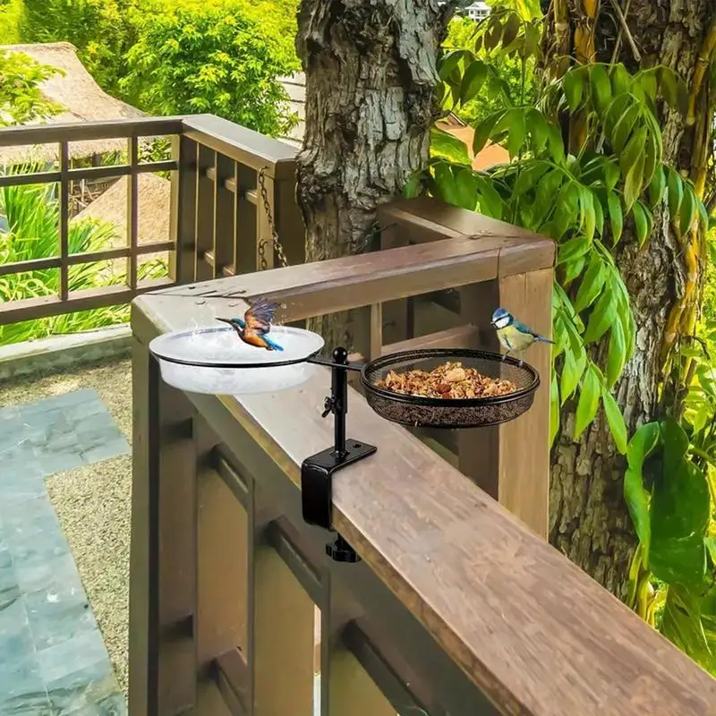 Bird Baths For Outdoors Garden Bird Bath Water Basin Detachable Tray Attached Clamp-On Water Bowl For Animals Parakeet Parrot
Bird Baths For Outdoors Garden Bird Bath Water Basin Detachable Tray Attached Clamp-On Water Bowl For Animals Parakeet Parrot