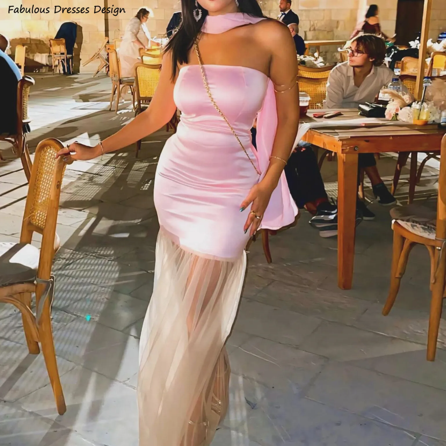 Pink Off Shoulder Boat Neck Prom Dresses Sheer Tulle Skirt Mermaid Long Evening Dress For Women Wedding Party Gown
Pink Off Shoulder Boat Neck Prom Dresses Sheer Tulle Skirt Mermaid Long Evening Dress For Women Wedding Party Gown