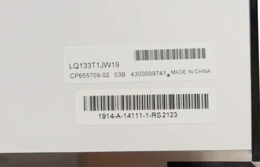 LQ133T1JW19 13.3'' Laptop LCD Screen Display Panel Matrix 2560×1440 EDP 40 Pins
LQ133T1JW19 13.3'' Laptop LCD Screen Display Panel Matrix 2560×1440 EDP 40 Pins