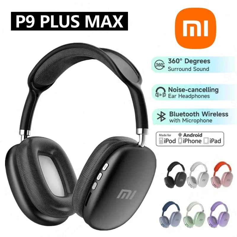 XiaoMi P9 Pro Max Wireless Bluetooth Headphones Music game Sports Headset For Apple Android phones with Storage card slot
XiaoMi P9 Pro Max Wireless Bluetooth Headphones Music game Sports Headset For Apple Android phones with Storage card slot