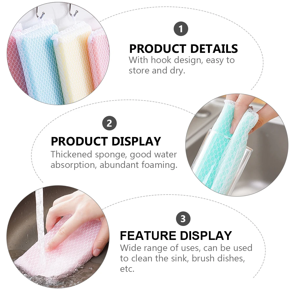 10pcs Cleaning Sponge Scrubbers Lasting Soft Absorbent Kitchen Sponges Dishes Sinks Countertops Pans Household Garage
10pcs Cleaning Sponge Scrubbers Lasting Soft Absorbent Kitchen Sponges Dishes Sinks Countertops Pans Household Garage