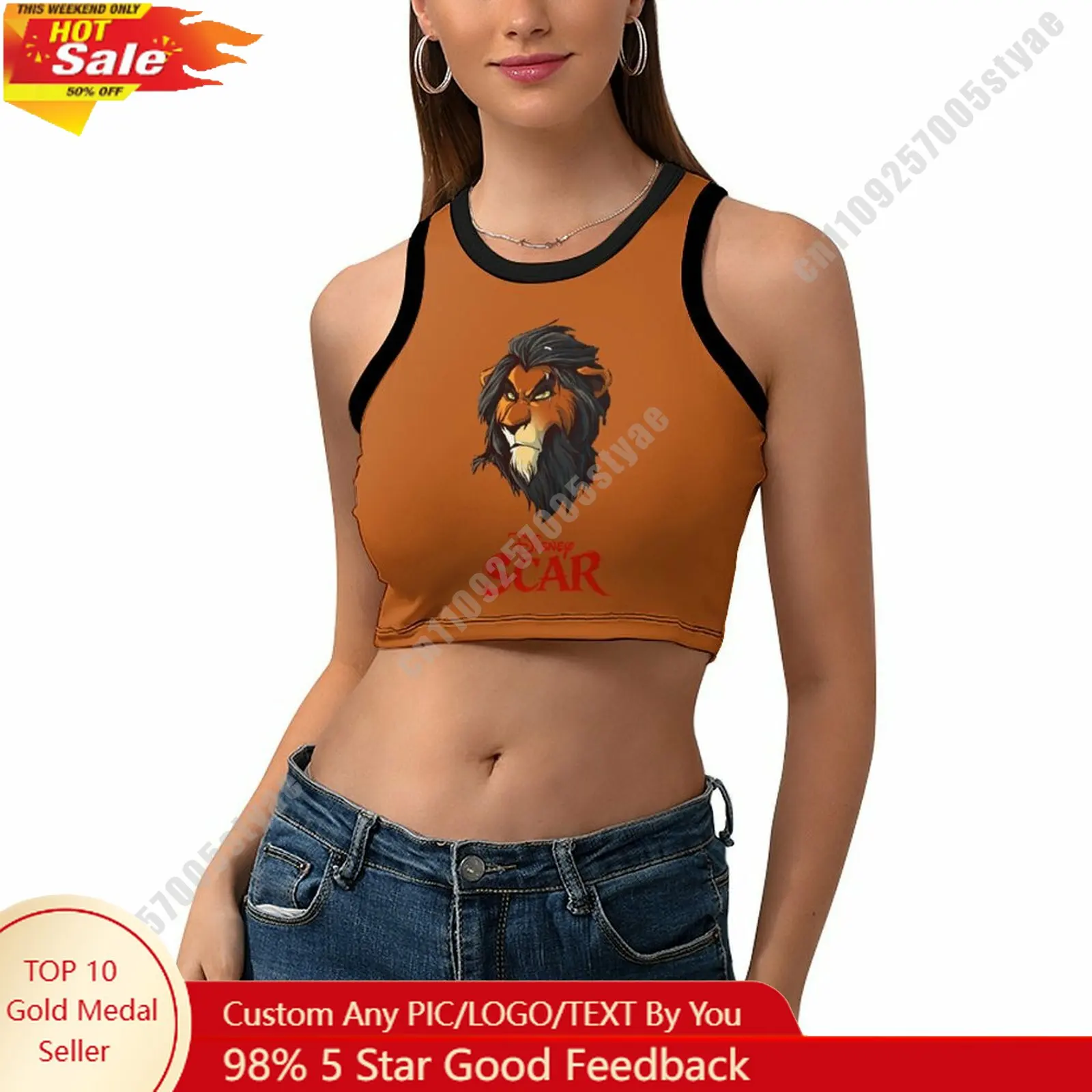 Scar Vest Disney Pattern Custom Photo Text Crop Tank Racerback Vest Personalized Graphic Sleeveless Crop Top
Scar Vest Disney Pattern Custom Photo Text Crop Tank Racerback Vest Personalized Graphic Sleeveless Crop Top