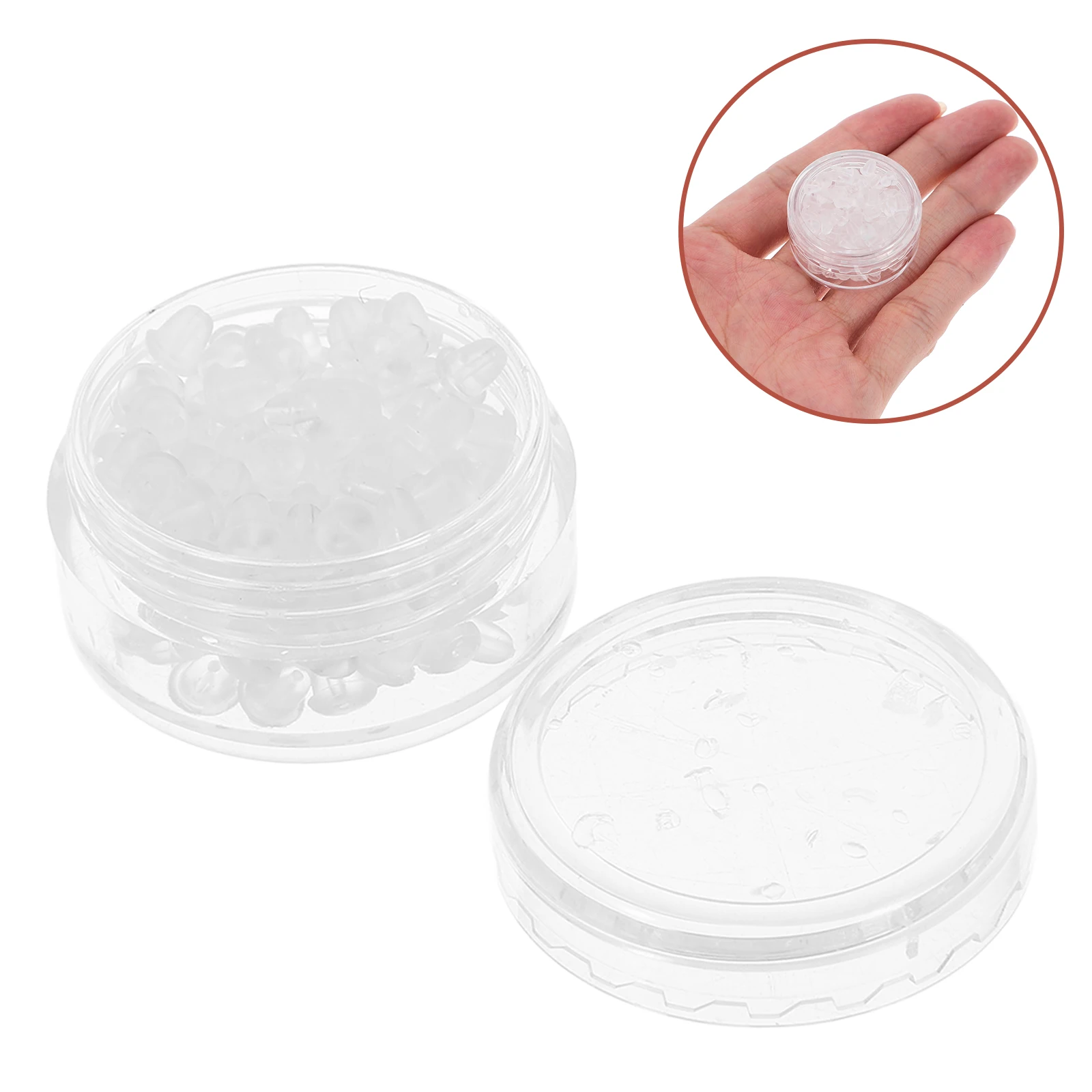 100pcs 50 Transparent Earring Backs Clear Silicone Soft Heavy Studs Hoops Hooks Diy Plug Accessories Gel Stopper Replacement
100pcs 50 Transparent Earring Backs Clear Silicone Soft Heavy Studs Hoops Hooks Diy Plug Accessories Gel Stopper Replacement