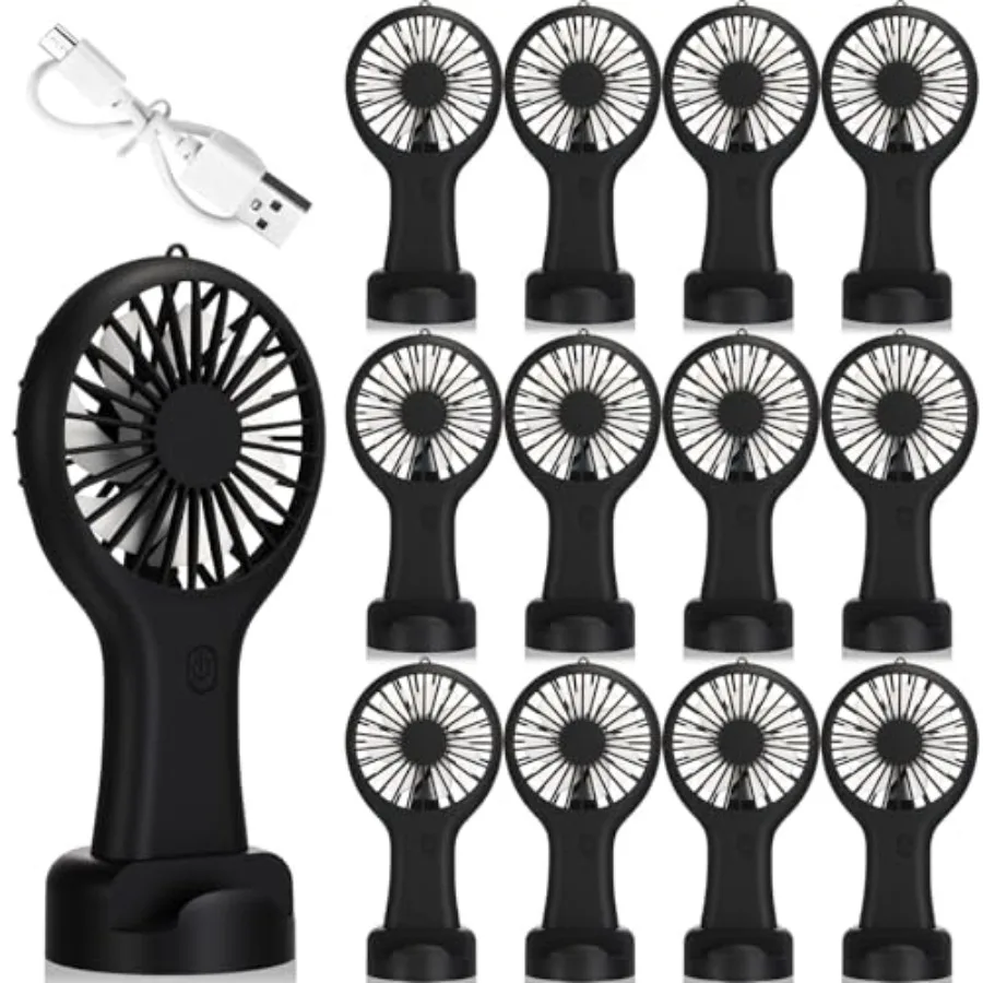 12 Pcs Mini Hheld Fan Bulk 3 Speed USB Electric Battery Operated Small Portable Pocket Fan with Data Cable Mounting Base Quiet
12 Pcs Mini Hheld Fan Bulk 3 Speed USB Electric Battery Operated Small Portable Pocket Fan with Data Cable Mounting Base Quiet