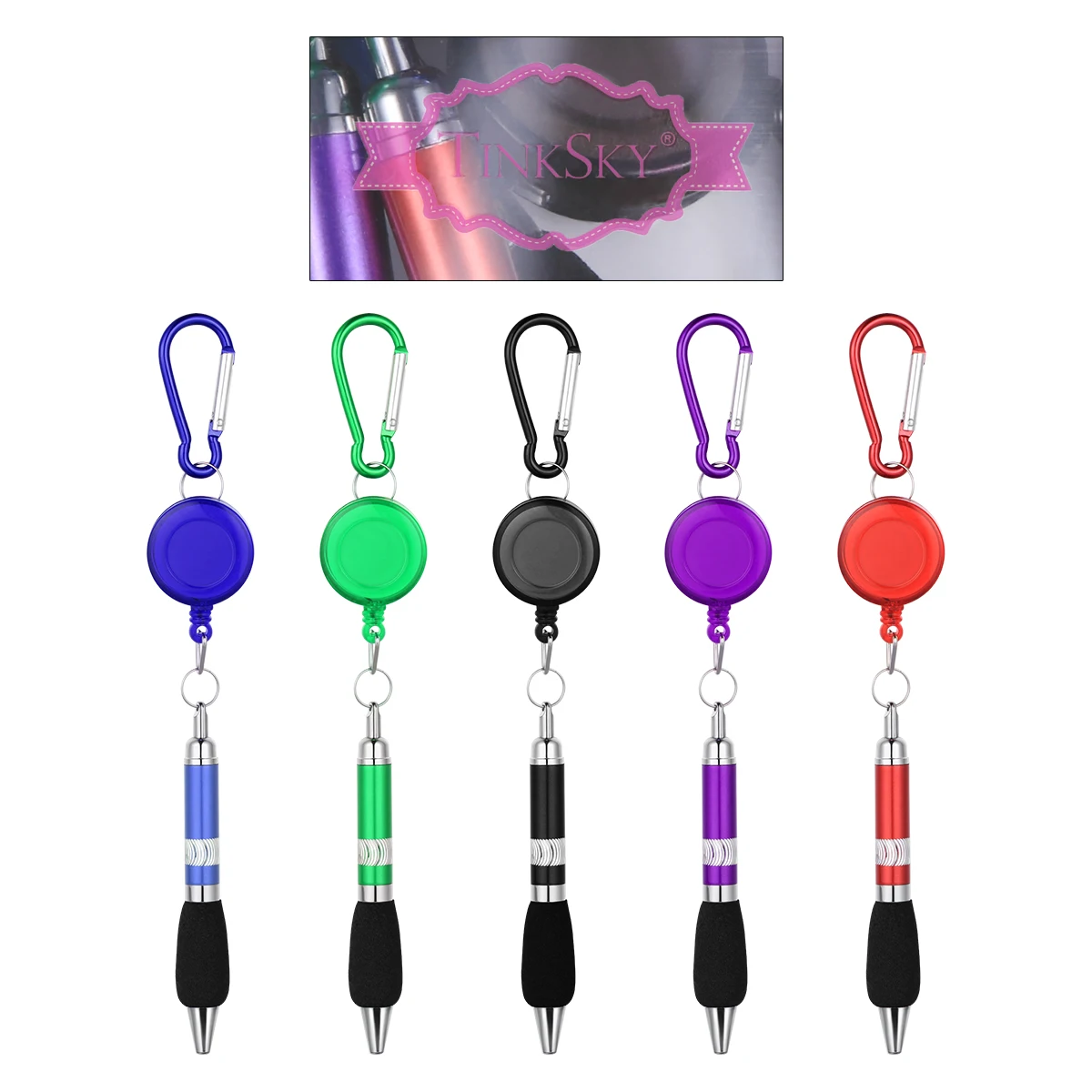 5pcs Retractable Badge Reel Pens Belt Clip Carabiner Different Colors Durable Material Secure Metal Clip Pocket Belt Waistband
5pcs Retractable Badge Reel Pens Belt Clip Carabiner Different Colors Durable Material Secure Metal Clip Pocket Belt Waistband