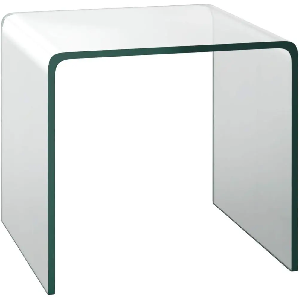 Clear Tempered Glass Side Table with Waterfall Edges, Non-Slip Pads, 18x18x16 inches, Ready to Use, Ideal for Living Room, Bedro
Clear Tempered Glass Side Table with Waterfall Edges, Non-Slip Pads, 18x18x16 inches, Ready to Use, Ideal for Living Room, Bedro
