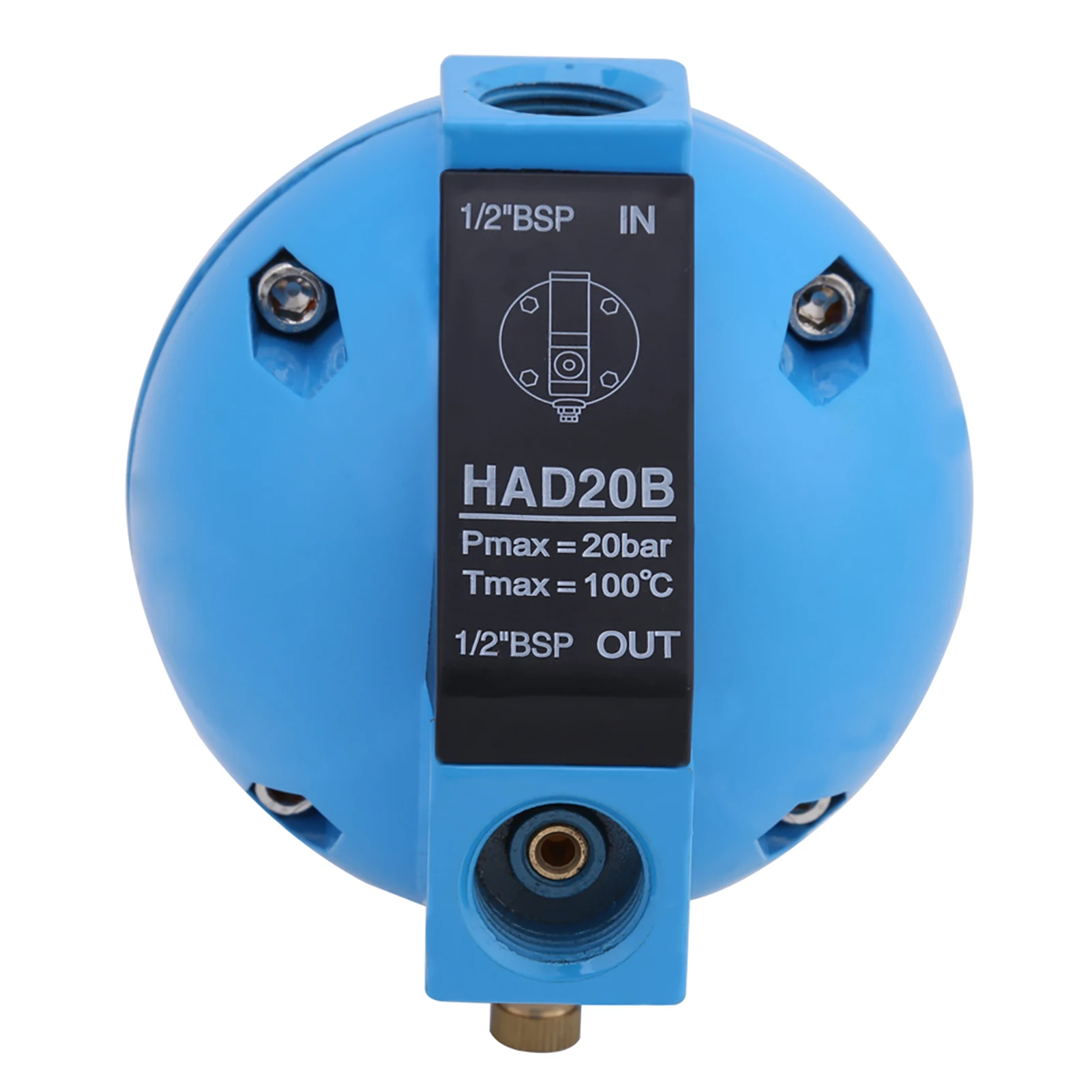 20bar Float Drain, 1pc HAD20B Automatic Condensate Mechanical Round Float Drain Valve 1/2BSP 400L/H 20Bar
20bar Float Drain, 1pc HAD20B Automatic Condensate Mechanical Round Float Drain Valve 1/2BSP 400L/H 20Bar