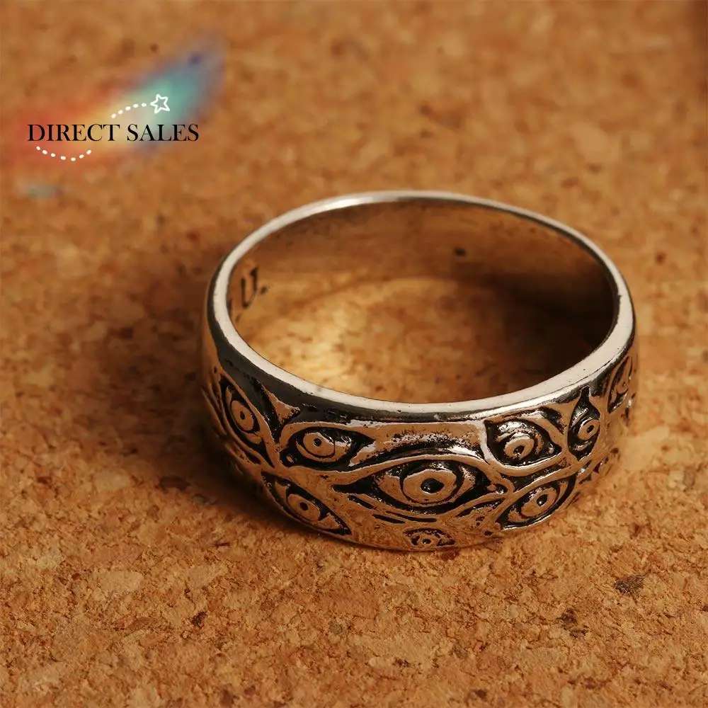 Unisex Vintage Men Rock Hip Hop Punk Carved Eyes Ring Finger Ring Silver Color Multi Size
Unisex Vintage Men Rock Hip Hop Punk Carved Eyes Ring Finger Ring Silver Color Multi Size