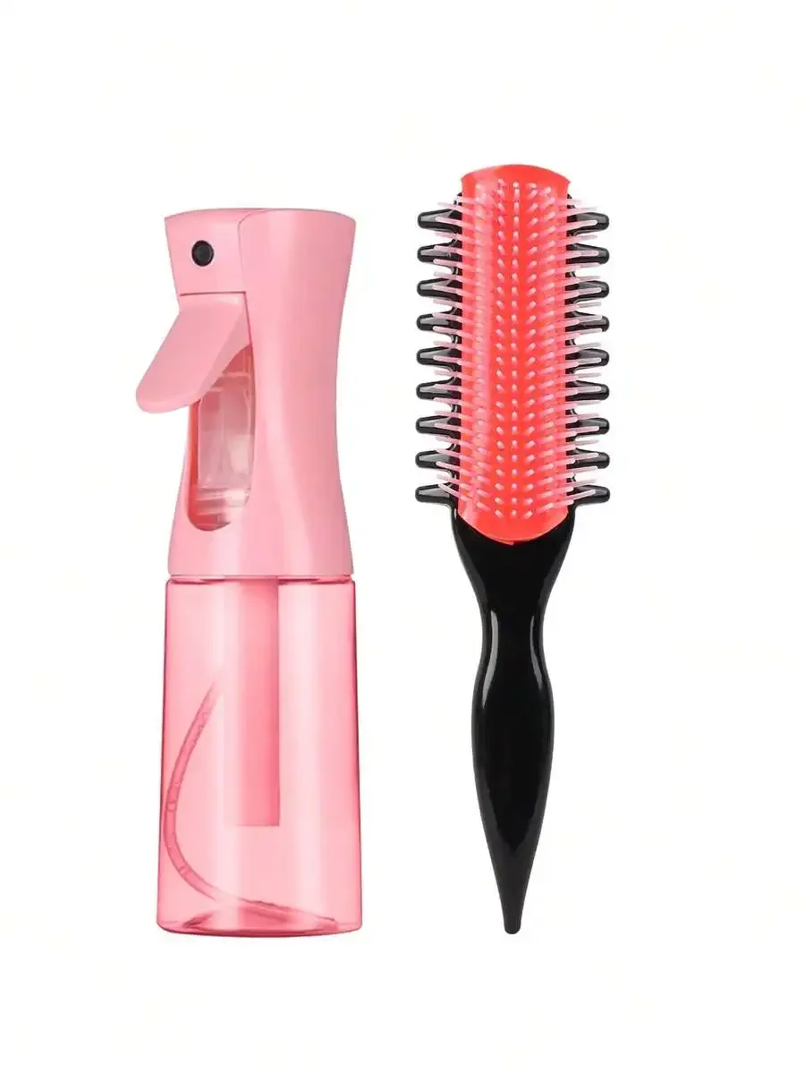 9-Row Curling Comb With Spray Bottle For Hair Styling, Non-Slip Handle, Curl Definition And Separation
9-Row Curling Comb With Spray Bottle For Hair Styling, Non-Slip Handle, Curl Definition And Separation