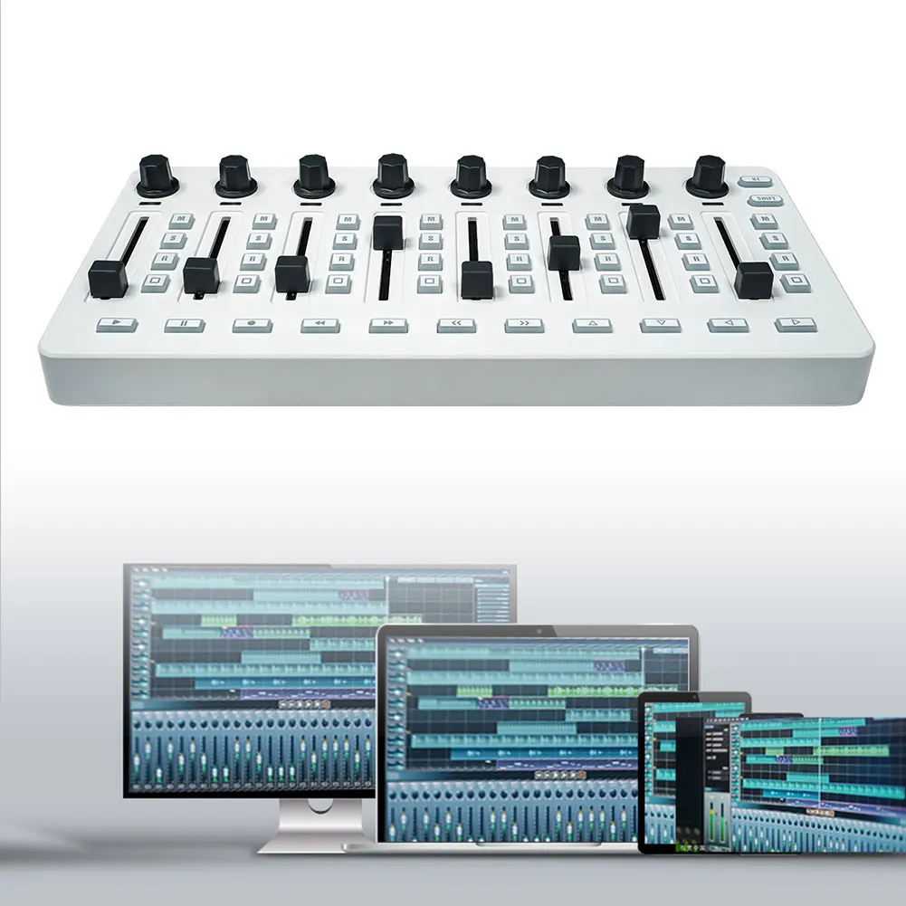 Wireless MIDI Controller BT Connection Mixing Console DJ Mixer for Most Electroacoustic Instruments
Wireless MIDI Controller BT Connection Mixing Console DJ Mixer for Most Electroacoustic Instruments