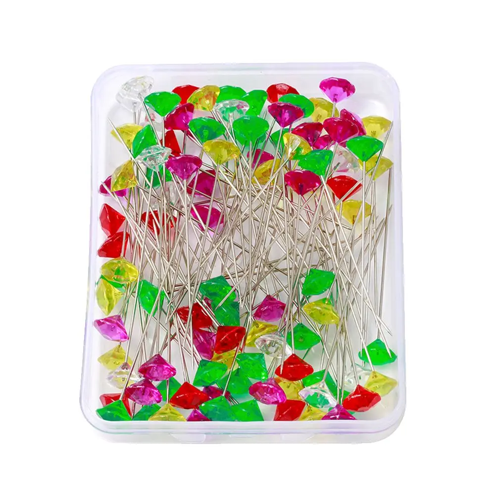 100 Pcs Pins Colorful Crystal Head Straight Crystal Head Pins Needles Crafting Projects nament Decoration Durability
100 Pcs Pins Colorful Crystal Head Straight Crystal Head Pins Needles Crafting Projects nament Decoration Durability
