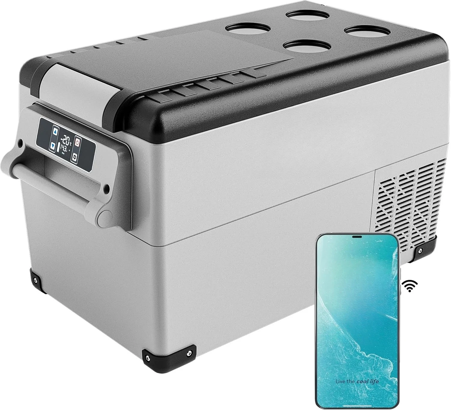 12 Volt Refrigerator, 38QT(35L) Electric Cooler, 12V Fridge APP Control, 12V Cooler -4℉~68℉, Portable Freezer 12/24V
12 Volt Refrigerator, 38QT(35L) Electric Cooler, 12V Fridge APP Control, 12V Cooler -4℉~68℉, Portable Freezer 12/24V