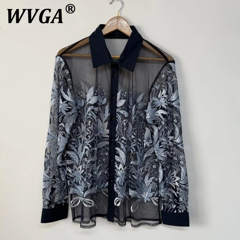 WVGA Spring Summer Autumn New Man Limited Edition Heavy Embroidery Mesh Layered Long Sleeve Shirts Niche Chic Casual Shirt W9583
WVGA Spring Summer Autumn New Man Limited Edition Heavy Embroidery Mesh Layered Long Sleeve Shirts Niche Chic Casual Shirt W9583