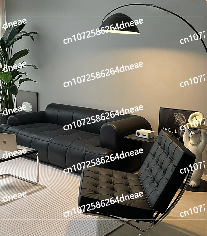 Length 60cm/80cm Oil wax leather Single sofa chair Barcelona chair minimalist light luxury living room balcony lazy leisure
Length 60cm/80cm Oil wax leather Single sofa chair Barcelona chair minimalist light luxury living room balcony lazy leisure