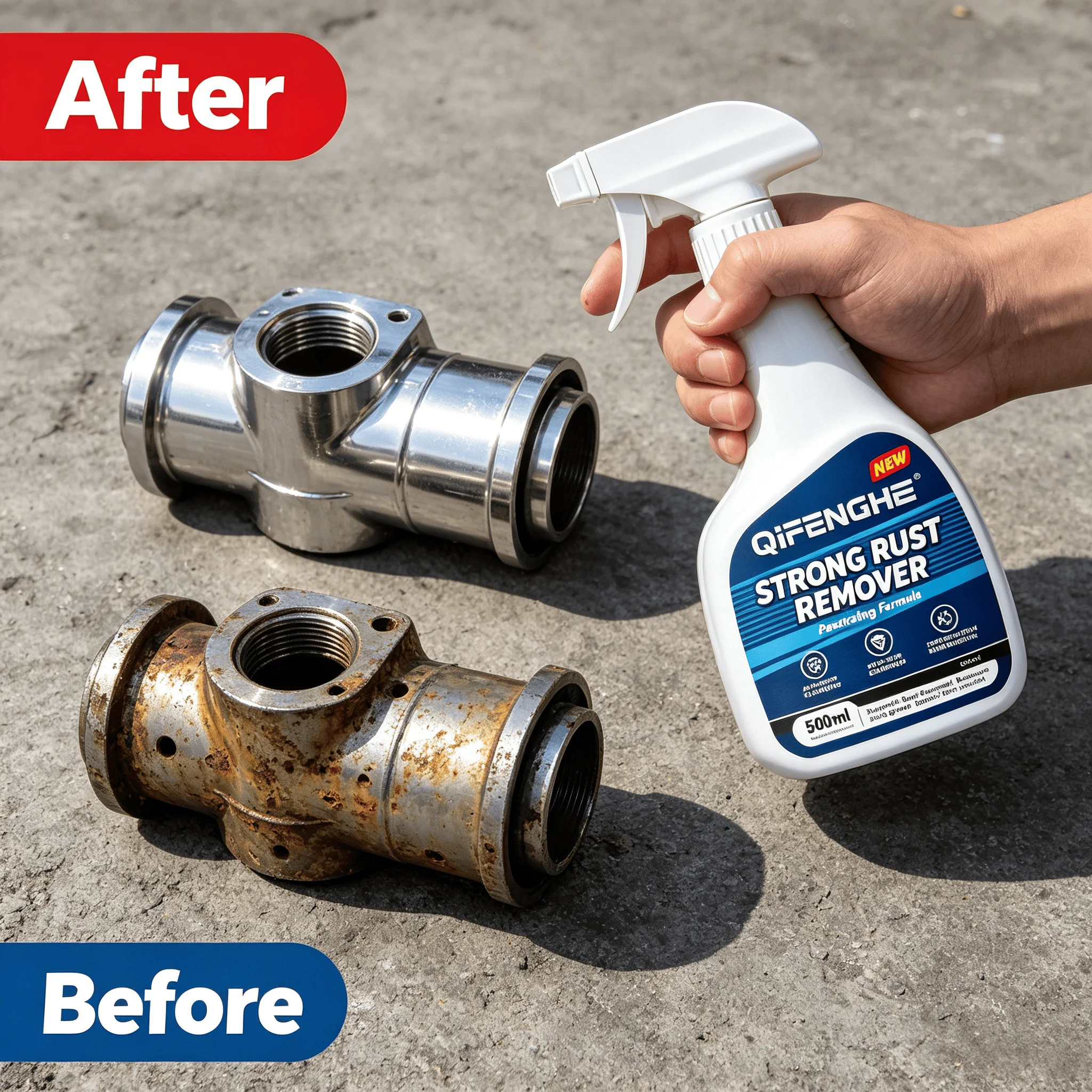 500ml Rust Remover - Removes Rust & Dirt, Anti-rust, Safe on All Metals.
500ml Rust Remover - Removes Rust & Dirt, Anti-rust, Safe on All Metals.