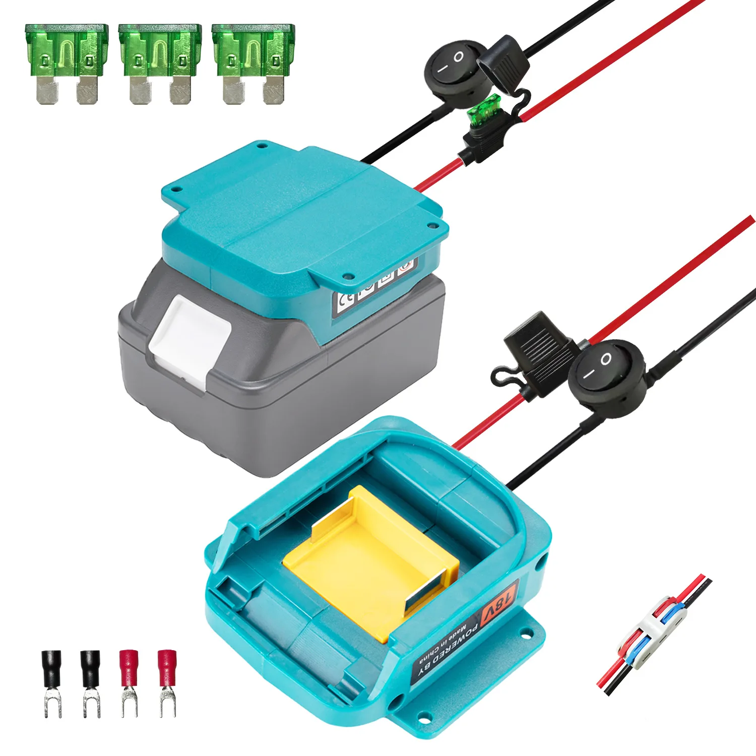 for Power Wheel Battery Adapter for Makita 18V LXT Battery with Fuse&Switch 14 AWG Connector for DIY Rc Car Toys, Robotics BL18
for Power Wheel Battery Adapter for Makita 18V LXT Battery with Fuse&Switch 14 AWG Connector for DIY Rc Car Toys, Robotics BL18