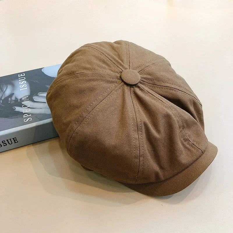 Hat Man British Spring and Autumn Cotton Versatile Vintage Newsboy Octagonal Hat Man Korean Fashion Cap Painter Beret
Hat Man British Spring and Autumn Cotton Versatile Vintage Newsboy Octagonal Hat Man Korean Fashion Cap Painter Beret