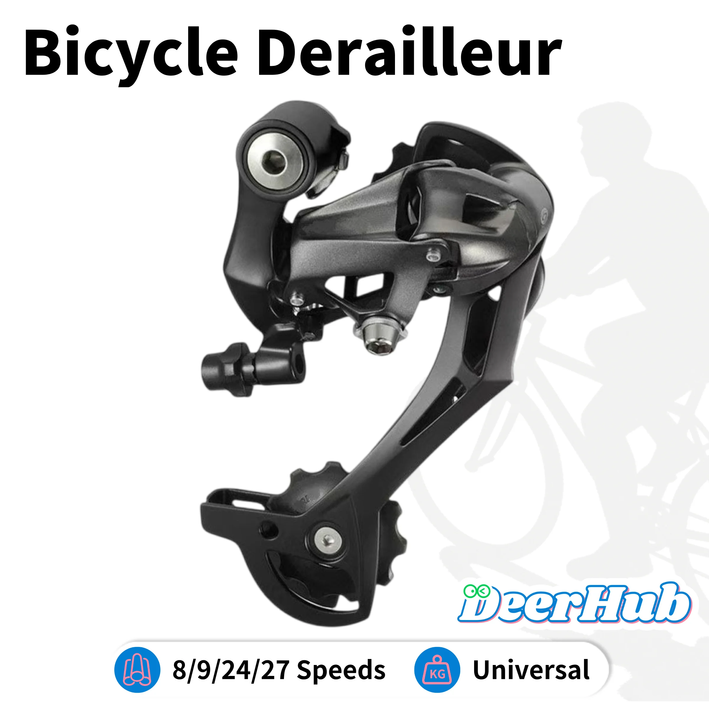DeerHub Bicycle Rear Derailleur, Universal 8/9/24/27 Speed Mountain Bike Derailleur, M390 M370 TZ50 Bike Shifter Parts
DeerHub Bicycle Rear Derailleur, Universal 8/9/24/27 Speed Mountain Bike Derailleur, M390 M370 TZ50 Bike Shifter Parts