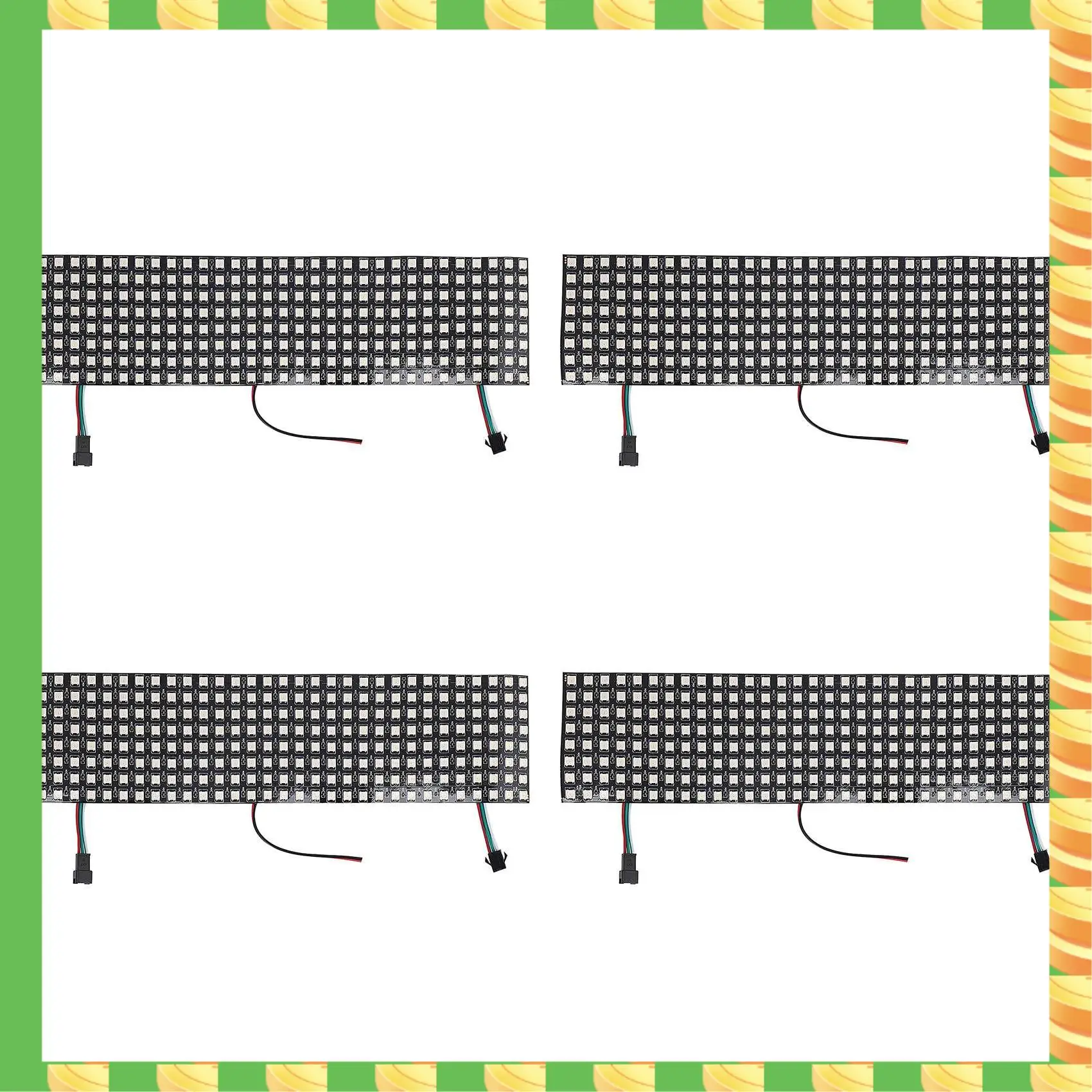 AB53 4X светодиодная матричная панель, WS2812B RGB 832 пикселей, цифровая гибкая точечная матрица, индивидуально адресуемый светодиодный экран
AB53 4X светодиодная матричная панель, WS2812B RGB 832 пикселей, цифровая гибкая точечная матрица, индивидуально адресуемый светодиодный экран