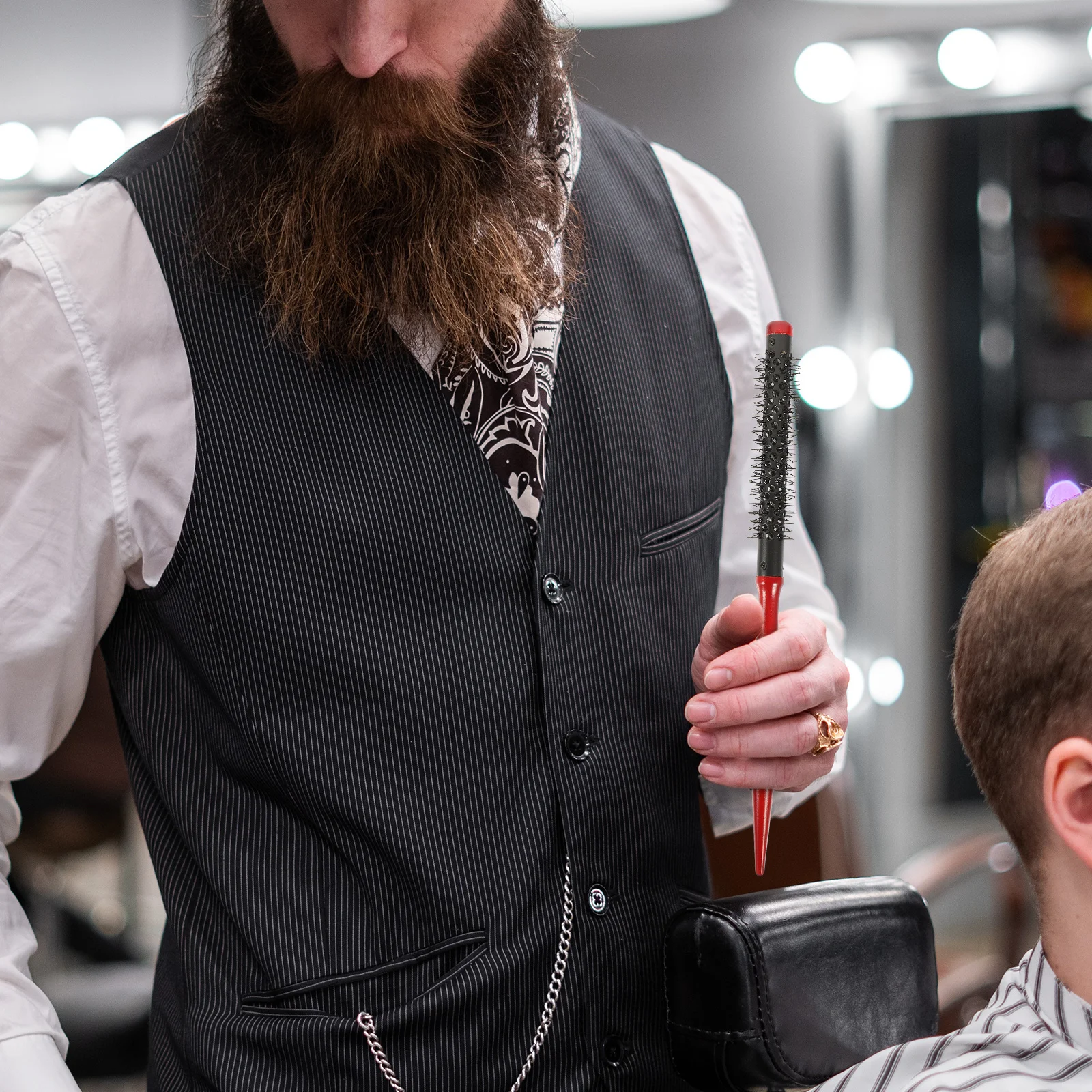 2pcs Wooden Roll Hairbrush Small Styling Roller Comb For Women Men Portable Blow Drying Brush Anti-Static Curly Hair Detangler
2pcs Wooden Roll Hairbrush Small Styling Roller Comb For Women Men Portable Blow Drying Brush Anti-Static Curly Hair Detangler