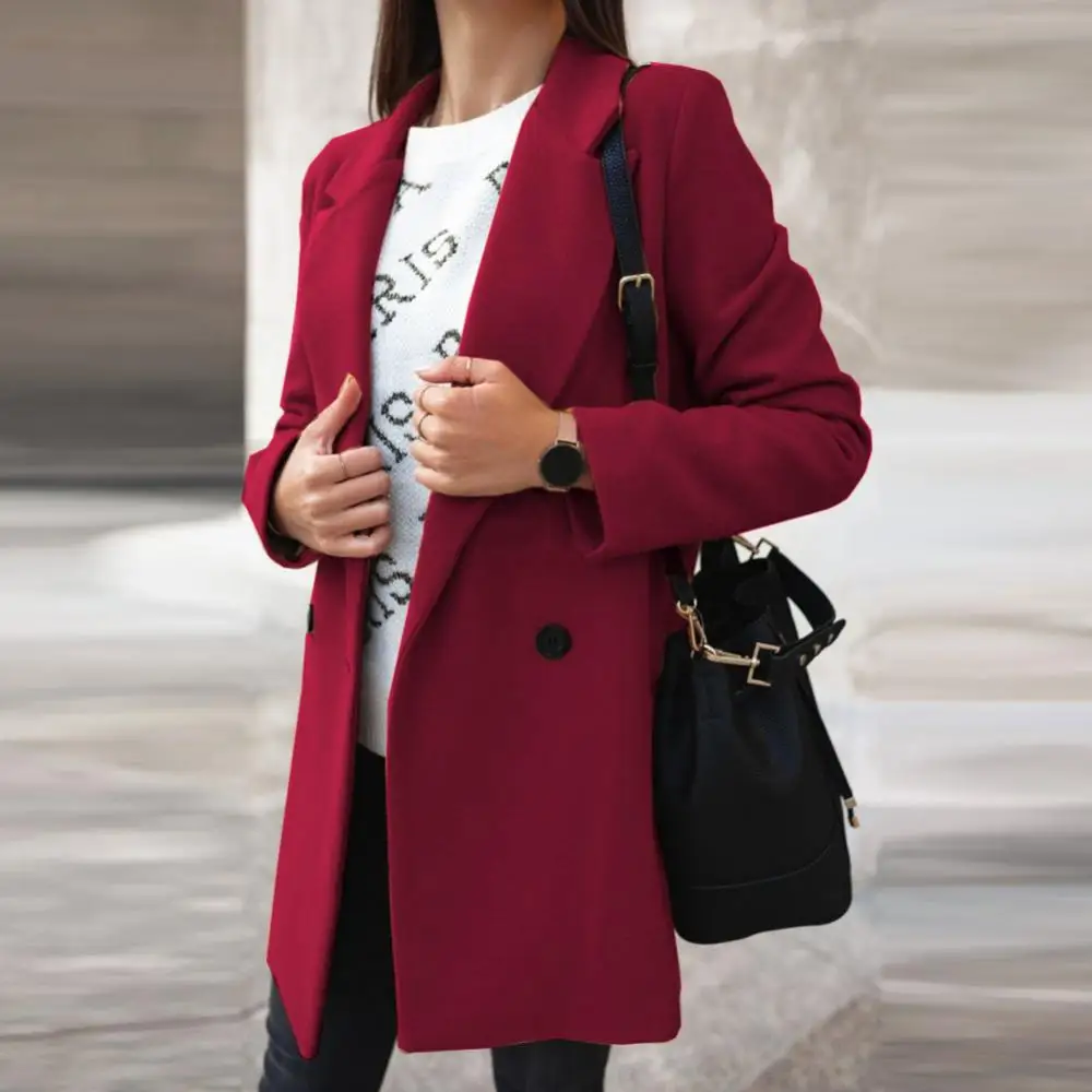 Korean Vintage Long Wool Coat Women Winter Coats and Jackets Fashion Wide Lapel Double-line Buttons Warm Jackets Coat Outwear
Korean Vintage Long Wool Coat Women Winter Coats and Jackets Fashion Wide Lapel Double-line Buttons Warm Jackets Coat Outwear