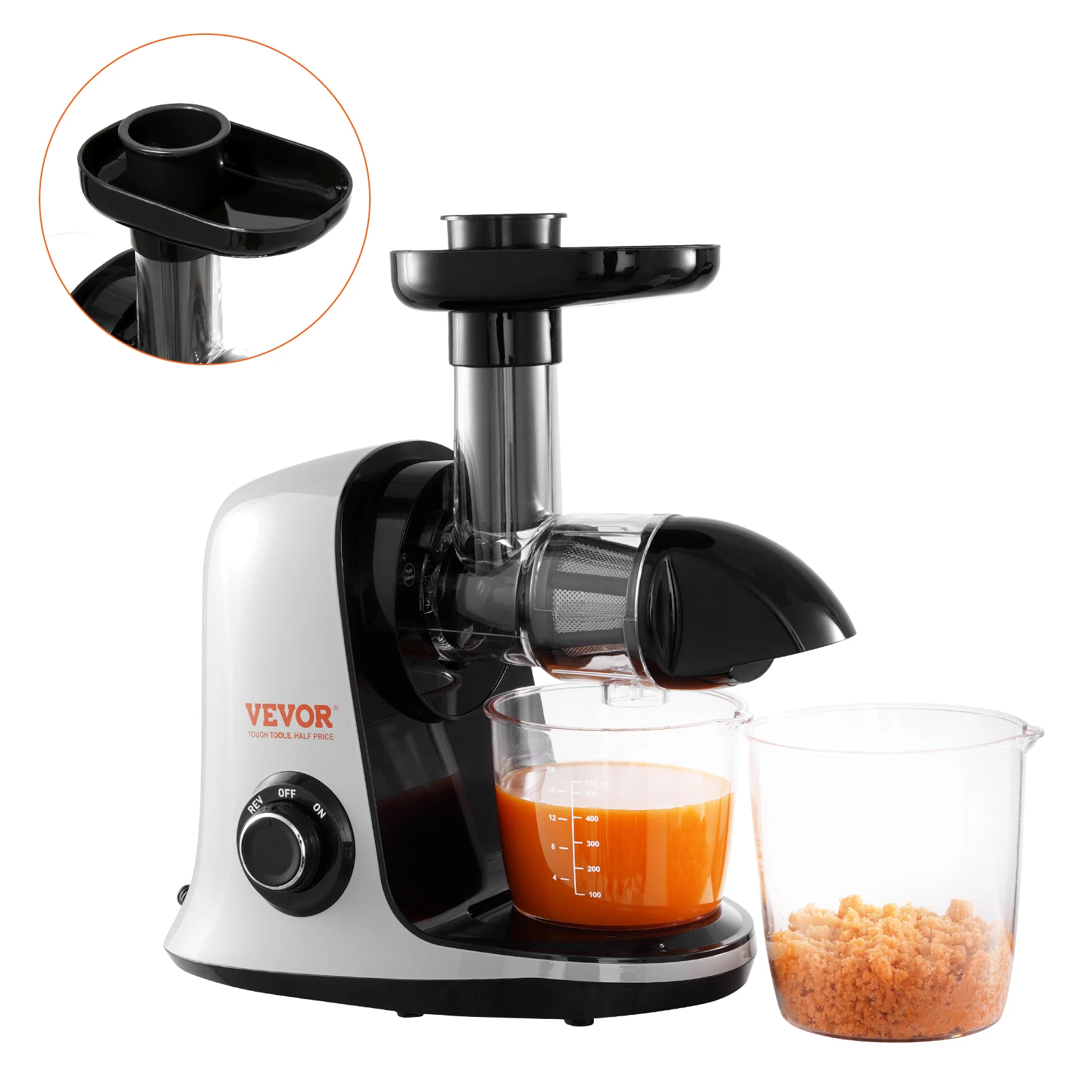 VEVOR Slow Masticating Juicer Cold Press Juicer Machine with Reverse Function Quiet Motor Slow Juicer Juice Extractor Maker Easy
VEVOR Slow Masticating Juicer Cold Press Juicer Machine with Reverse Function Quiet Motor Slow Juicer Juice Extractor Maker Easy