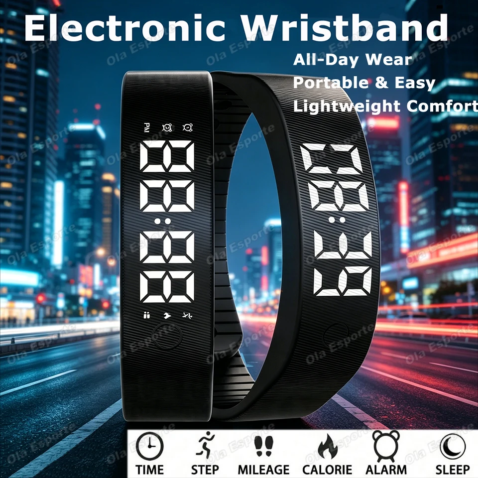 Smart Watch Sports Bracelet Smart Bracelet With Vibrating Alarm Clock Running Step Counting Bracelet for Male and Female Student
Smart Watch Sports Bracelet Smart Bracelet With Vibrating Alarm Clock Running Step Counting Bracelet for Male and Female Student